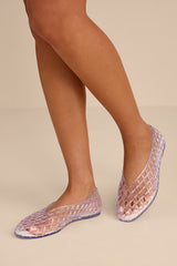 Jam Crystal Sheer Jelly Flats