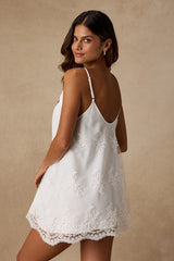 Kimora Ivory Embroidered Lingerie Slip