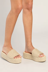 O'Ahu 2 Natural Espadrille Platforms